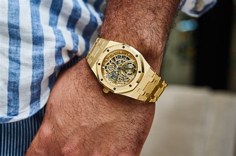 audemars piguet on wrist|audemars piguet gold.